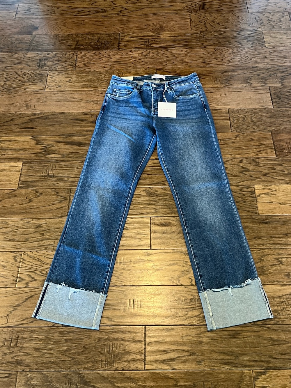 Classic Straight Leg Women's Jeans in Medium Blue
